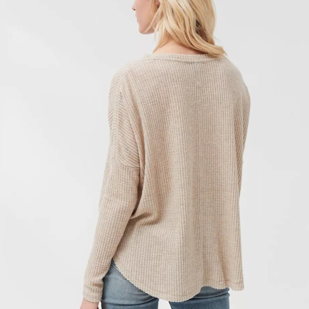 Uo Out From Under Jojo Thermal Button-Front Top - image 3